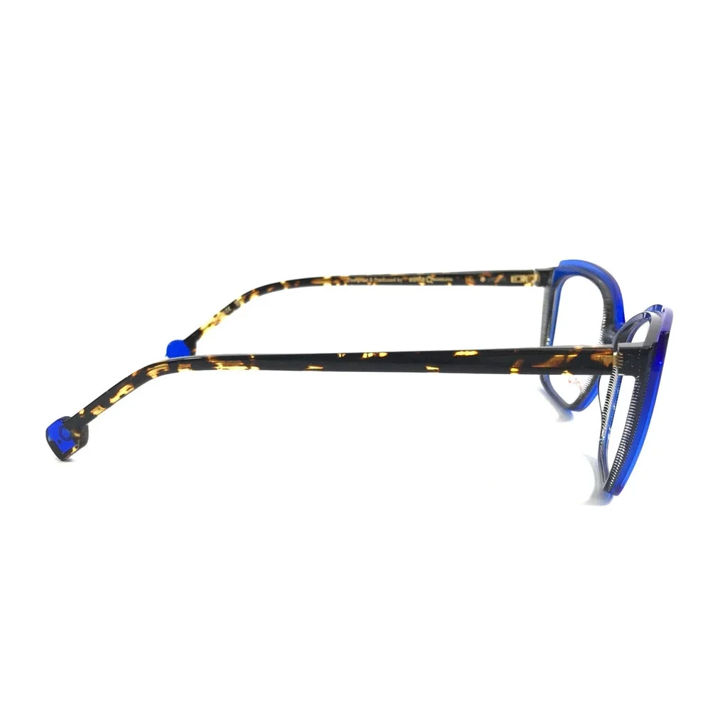 Etnia Barcelona Eyeglasses Frame ZAZ BLHV Blue Havana Cat Eye Full Rim 54-15-138